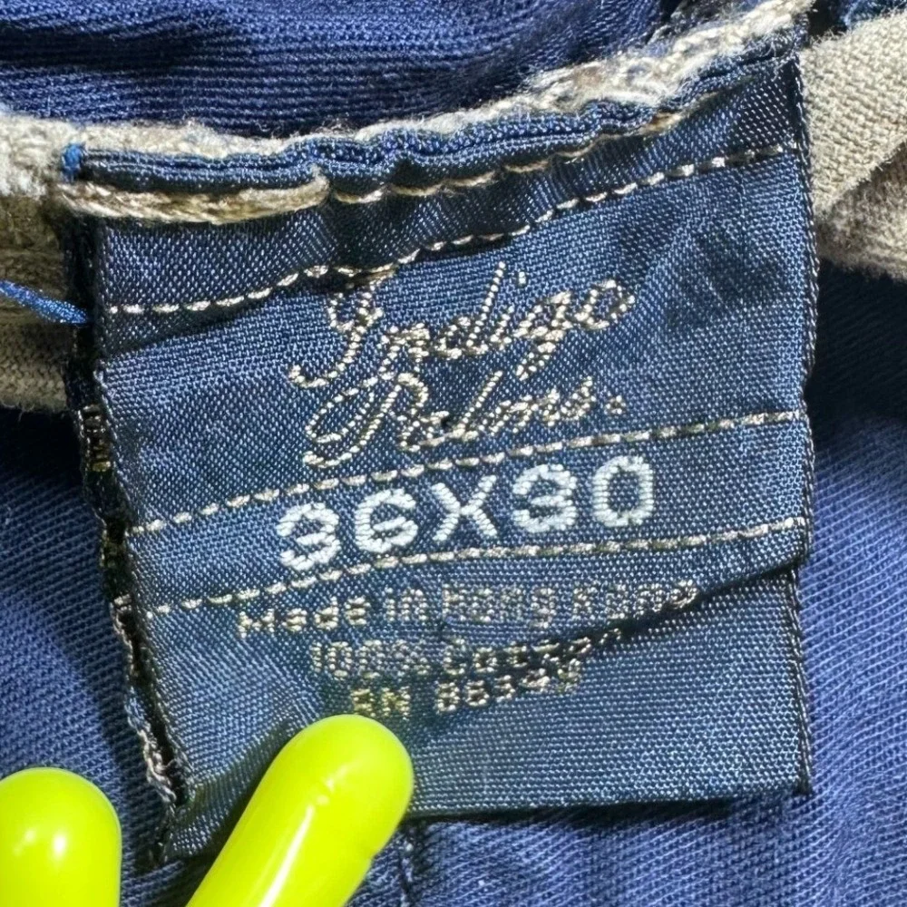 Indigo Palms Chino Pants Mens 36x30 Khaki Tan Straight Leg Casual Trousers SEO